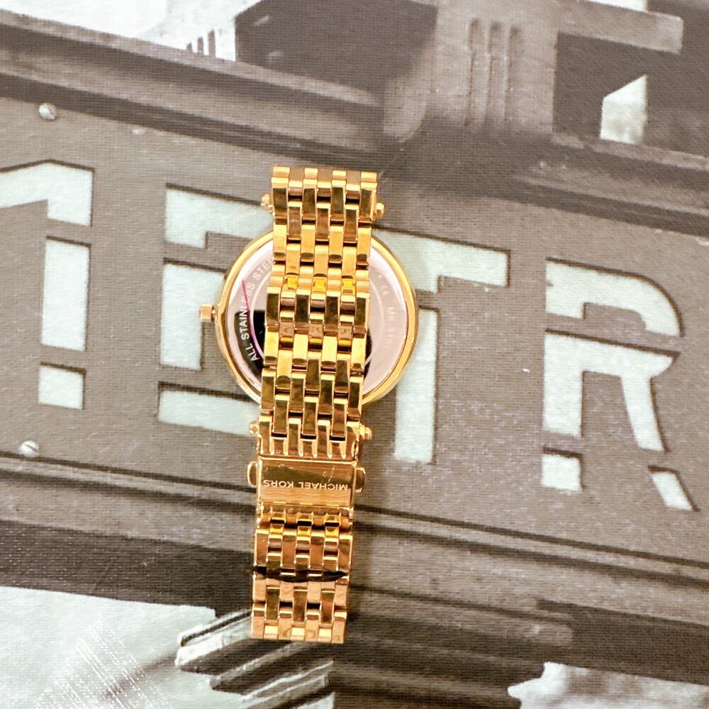 Michael Kors MK3191 Darci Gold-Tone Stainless Steel Women's Watch - Picture 3 of 5